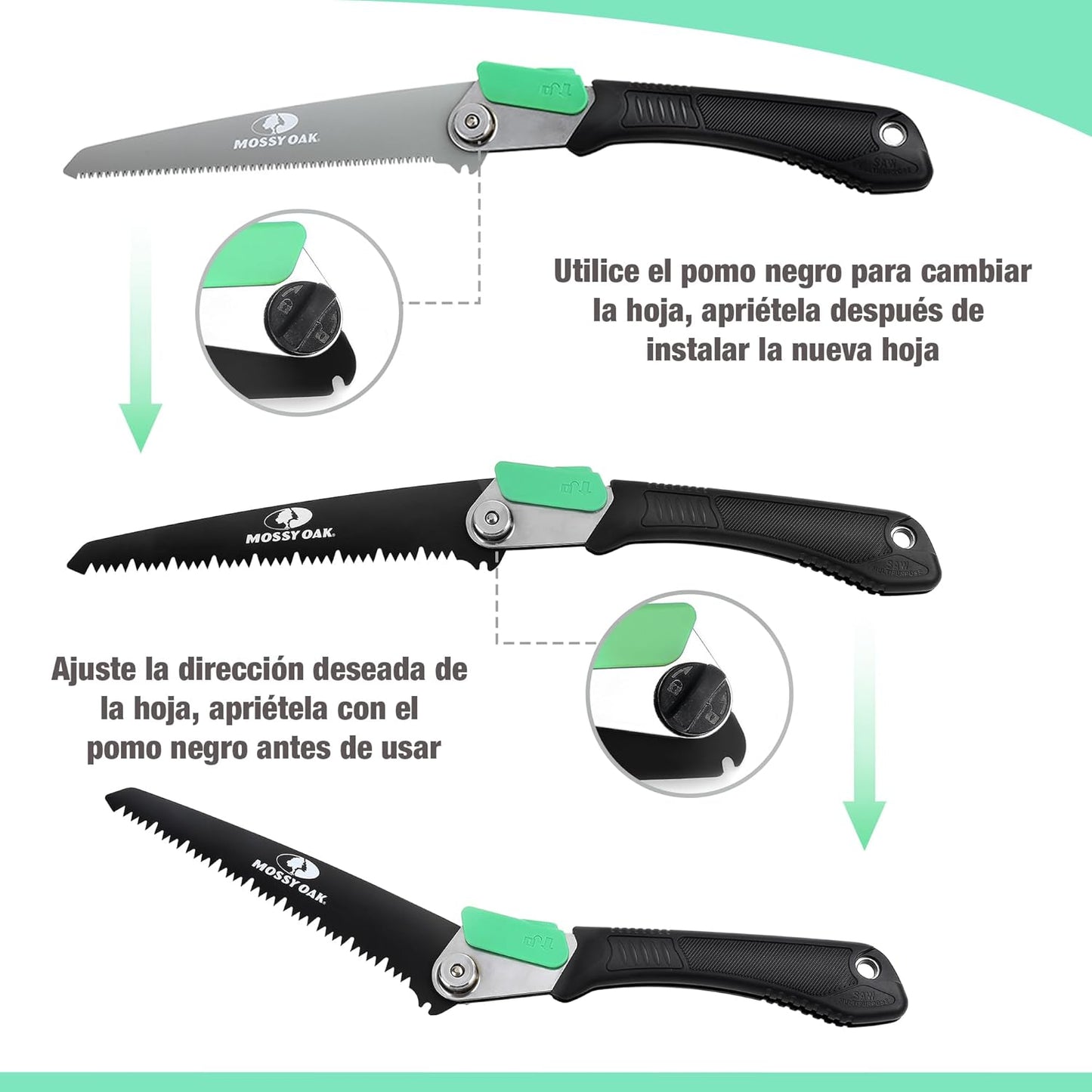 Mossy Oak Sierra de Podar 3 en 1,