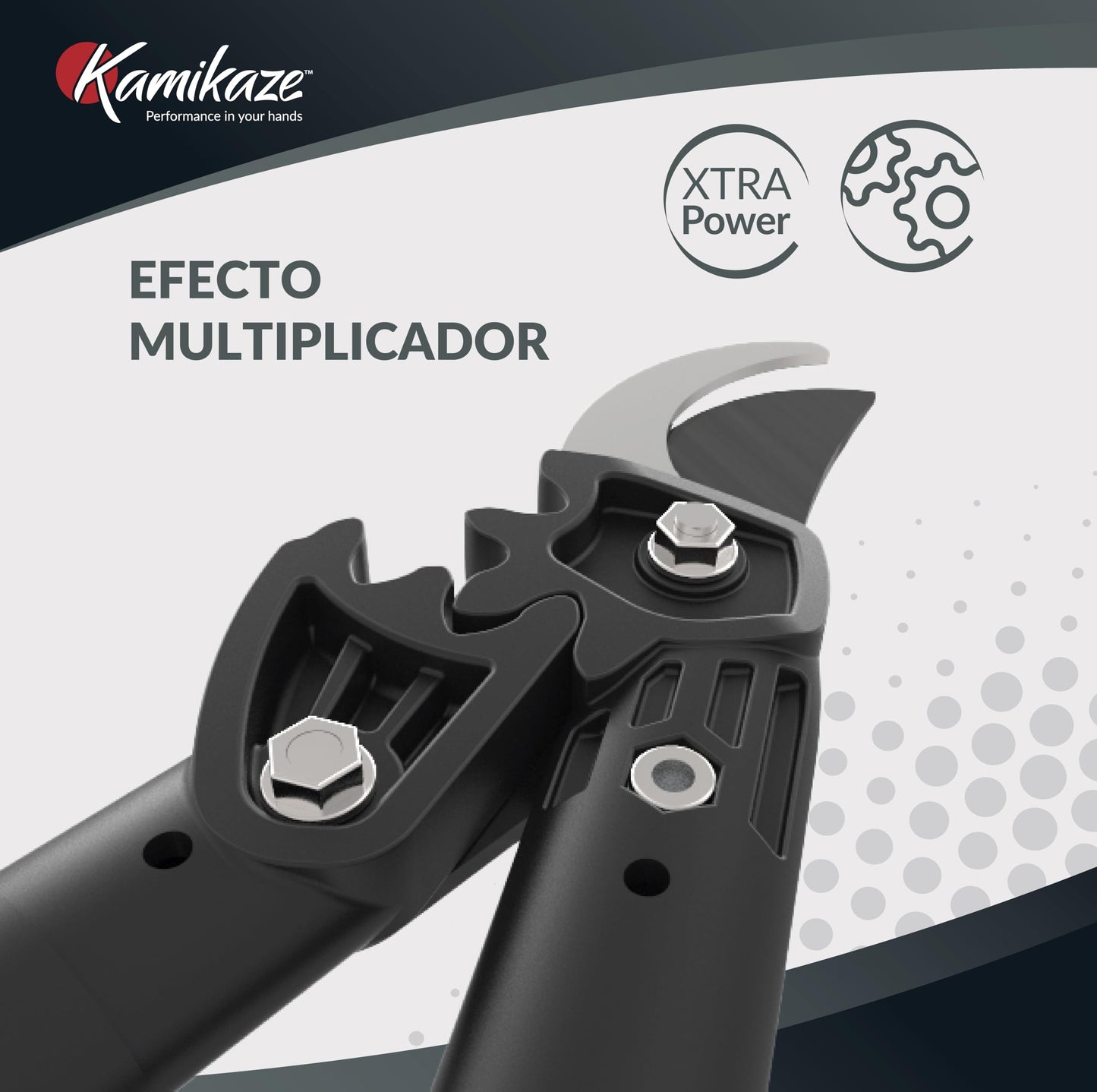 KAMIKAZE KM760 Tijera de Dos manos para Poda de Arboles.