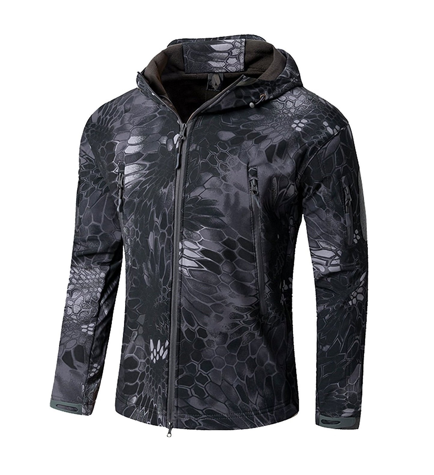 Impermeable Militar Táctica Lucha Contra la Chaqueta de Softshell Camping Al Aire Libre Caminar Camuflaje Hoodie Coat