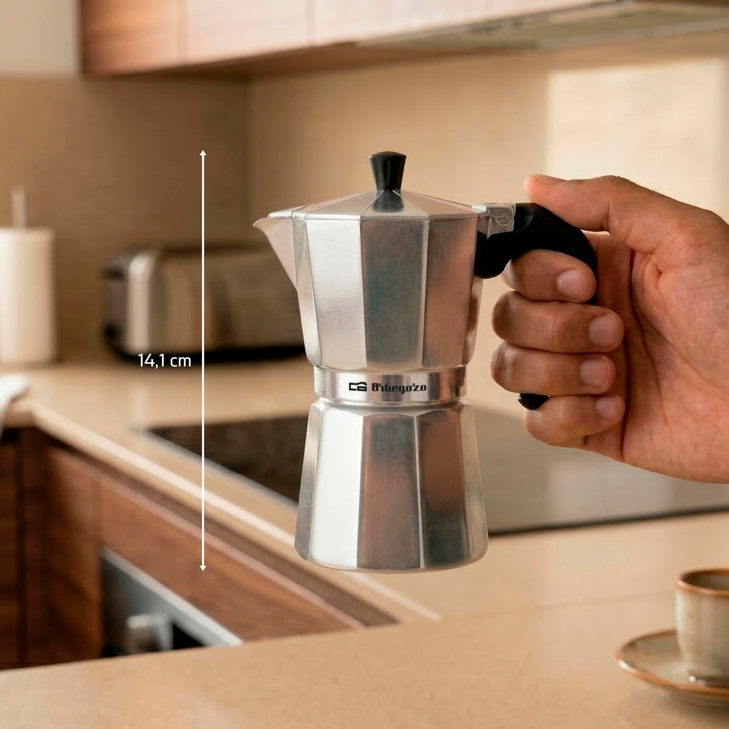 Orbegozo KF 1200, Cafetera italiana, 12 tazas.
