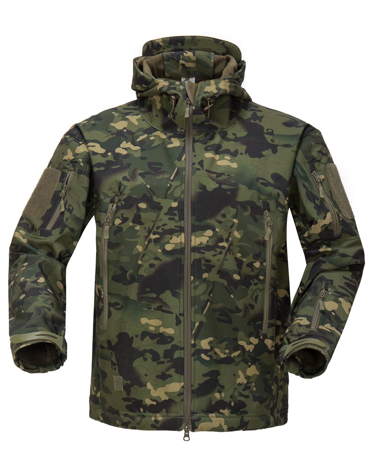 Impermeable Militar Táctica Lucha Contra la Chaqueta de Softshell Camping Al Aire Libre Caminar Camuflaje Hoodie Coat