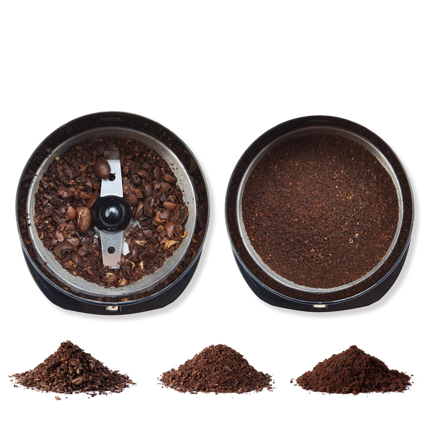 Amazon Basics Molinillo de café eléctrico, negro