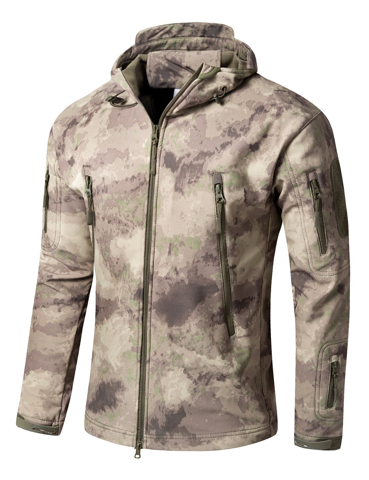 Impermeable Militar Táctica Lucha Contra la Chaqueta de Softshell Camping Al Aire Libre Caminar Camuflaje Hoodie Coat