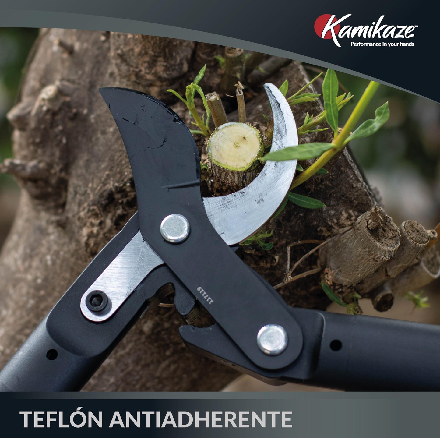 KAMIKAZE KM760 Tijera de Dos manos para Poda de Arboles.