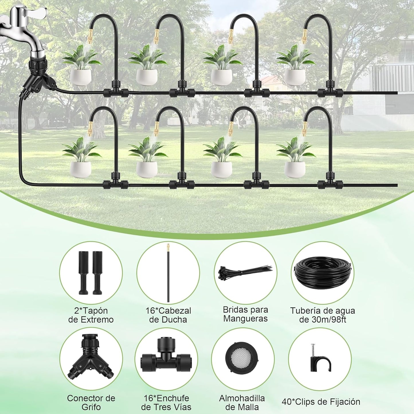 Kit de Riego de Conexión Rápida.