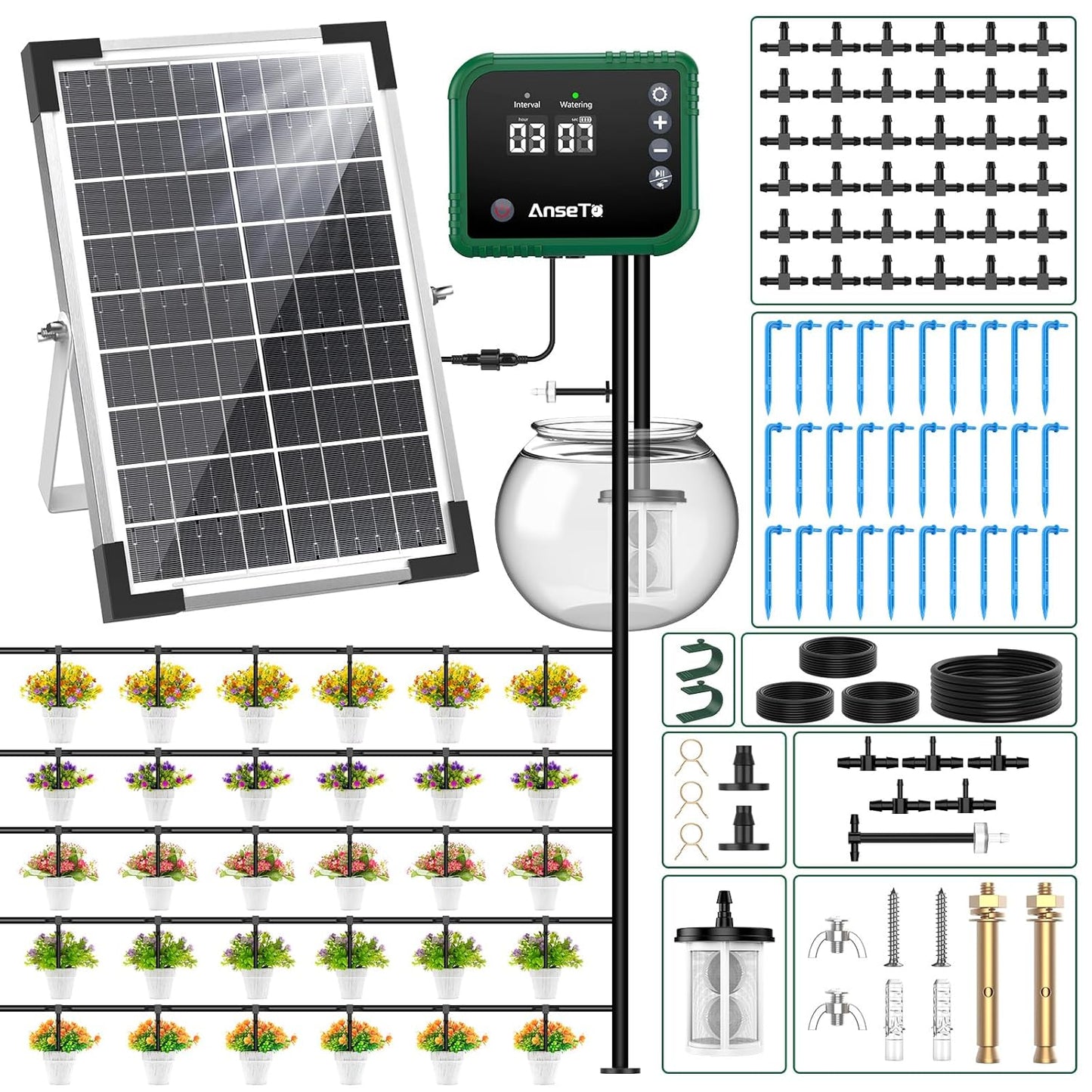 Sistema de Riego por Goteo Solar.