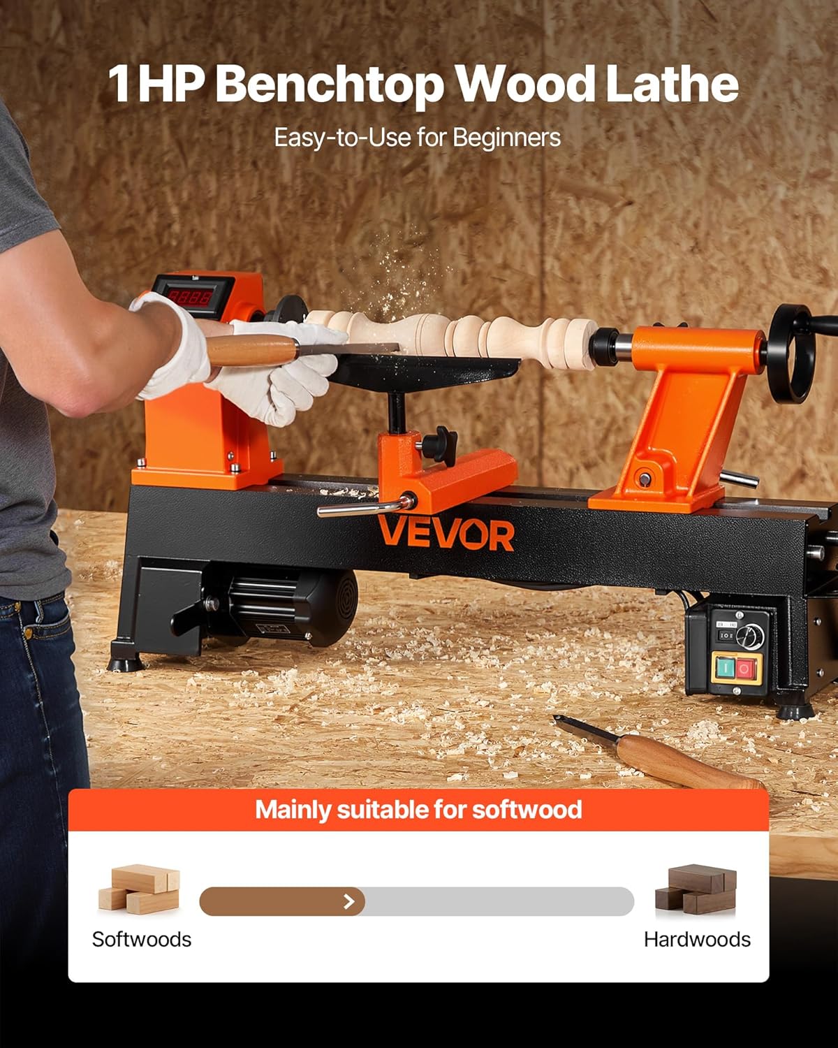 VEVOR 750 W Torno de Sobremesa