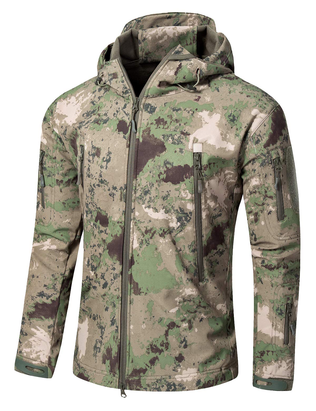 Impermeable Militar Táctica Lucha Contra la Chaqueta de Softshell Camping Al Aire Libre Caminar Camuflaje Hoodie Coat