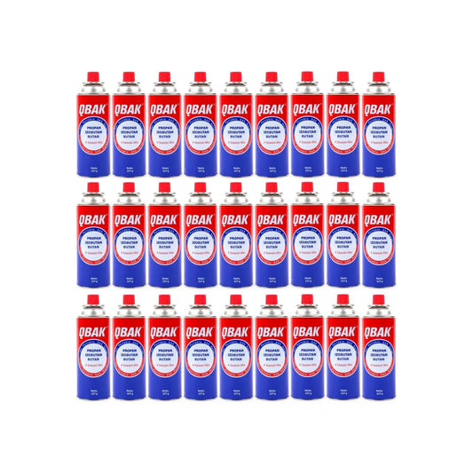 QBak - Pack de Cartuchos de Gas Butano Recambio de Gas Propano Portable Gas Butano Compatible para Cocina Portátil, Hornillo, Soplete Soldador, Camping B-250 227gr