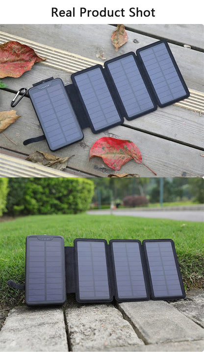 Banco de energía con linterna plegable 10000mAh.