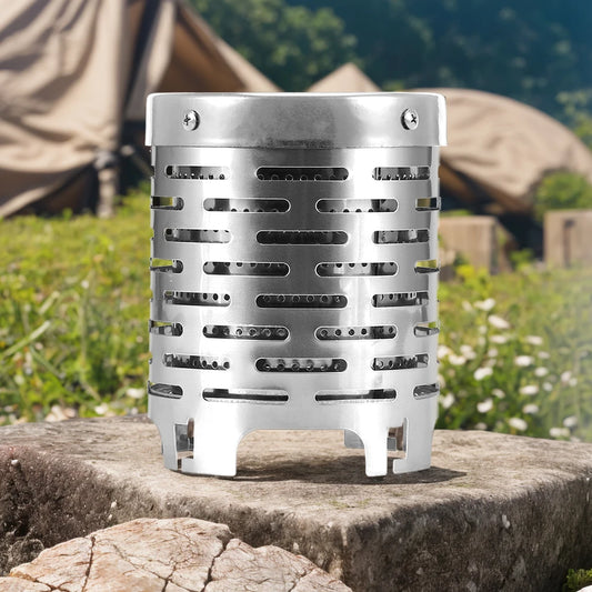 Mini estufa calefactora de Gas de acero inoxidable, cubierta calefactora portátil, estufa de Camping, campana calefactora para acampar al aire libre