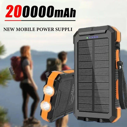 Banco de energía Solar de gran capacidad, resistente al agua, 200000Ah