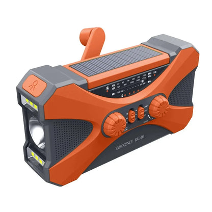 Cargador portátil de 10000mAh solar y manual.