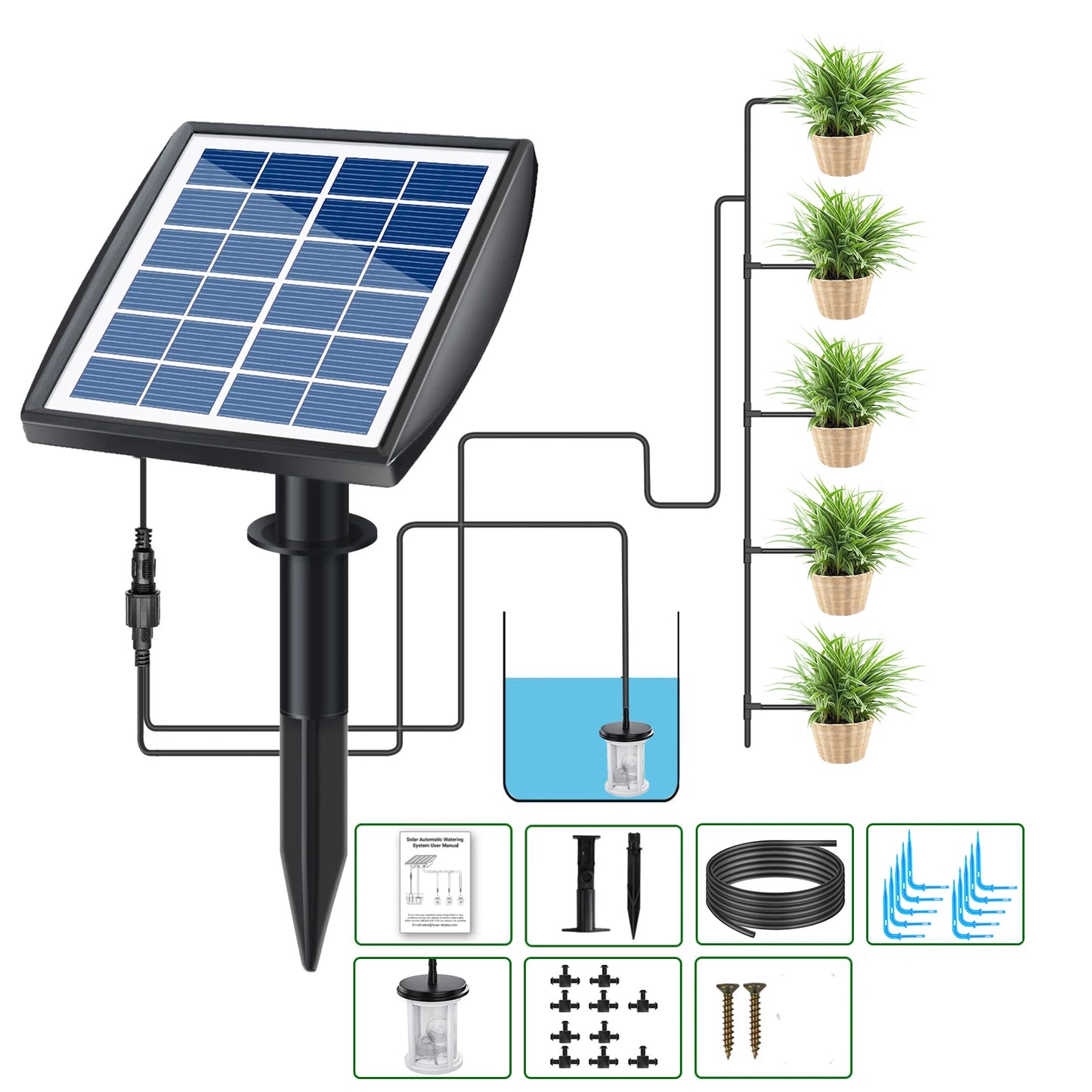 Sistema de riego automático con energía Solar