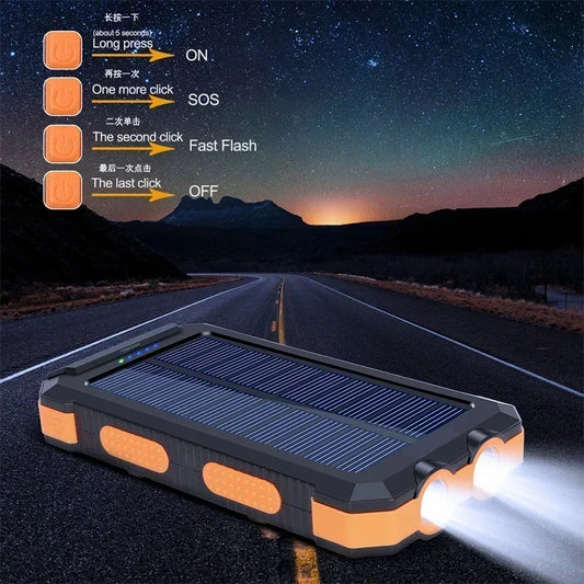 Banco de energía Solar de gran capacidad, resistente al agua, 200000Ah