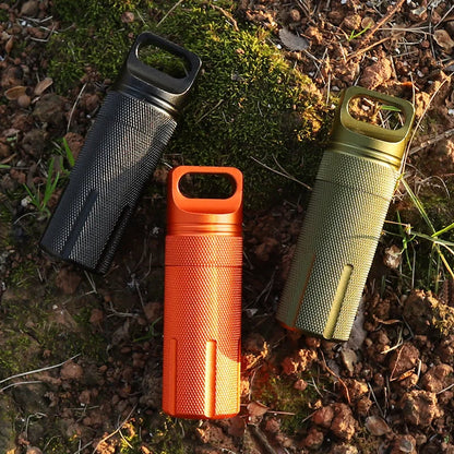 Cápsula EDC, caja impermeable para supervivencia al aire libre.