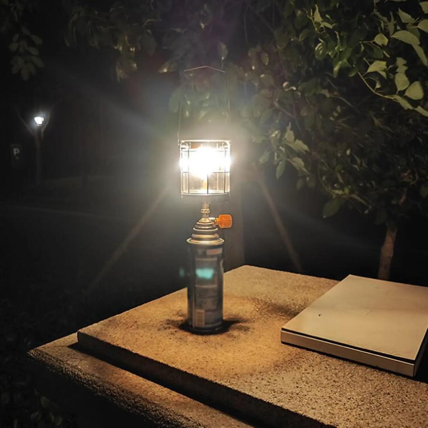 Mini lámpara de Gas para acampar al aire libre, linterna de Gas, lámpara colgante de luz de Gas, lámpara de tienda para pesca nocturna, Camping, Picnic, mochilero