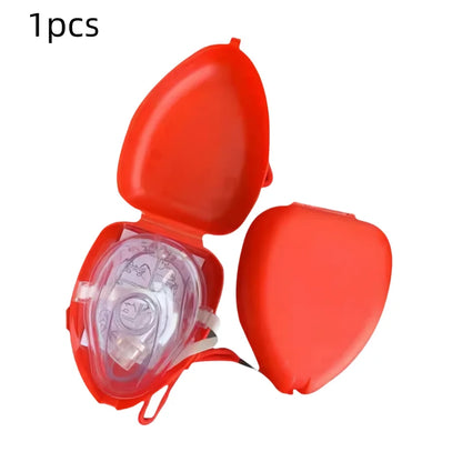 1-5 uds máscara de rescate CPR máscara de supervivencia al aire libre para niños adultos máscara de rescate de supervivencia de primeros auxilios con válvula unidireccional equipo de supervivencia