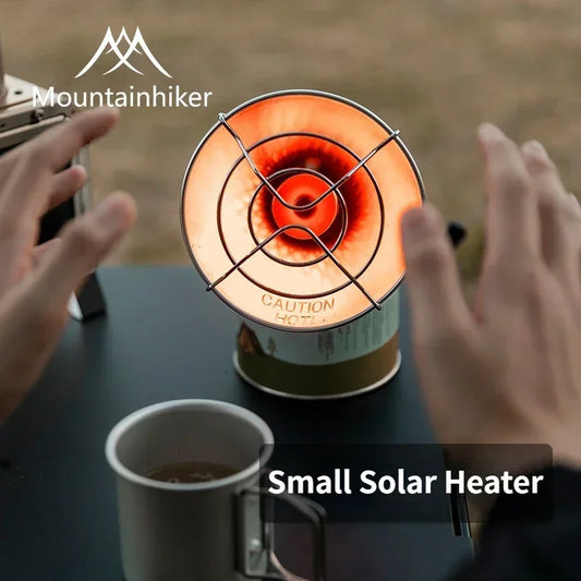 MOUNTAINHIKER-Mini estufa de calefacción de Gas solar portátil, calentador Solar para acampar al aire libre, horno, Mini Gas, calentador solar pequeño de butano