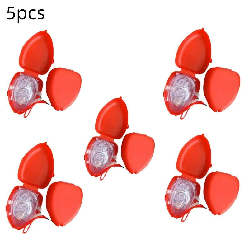 1-5 uds máscara de rescate CPR máscara de supervivencia al aire libre para niños adultos máscara de rescate de supervivencia de primeros auxilios con válvula unidireccional equipo de supervivencia