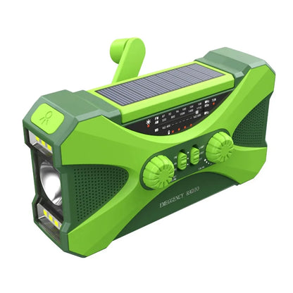 Cargador portátil de 10000mAh solar y manual.