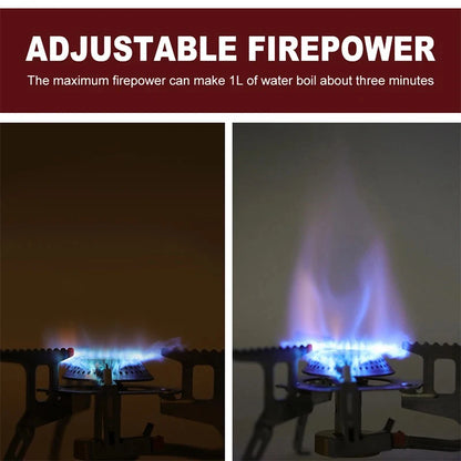 Estufa de Gas para acampar, estufa plegable portátil para mochilero al aire libre, equipo turístico para cocinar, senderismo, Picnic, 3500W