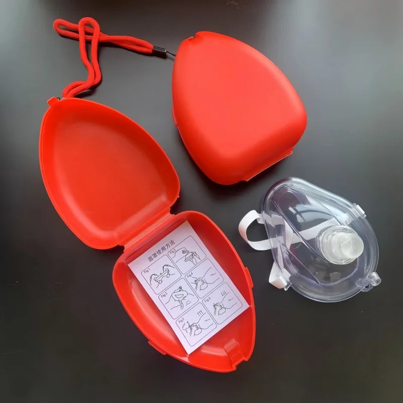 1-5 uds máscara de rescate CPR máscara de supervivencia al aire libre para niños adultos máscara de rescate de supervivencia de primeros auxilios con válvula unidireccional equipo de supervivencia
